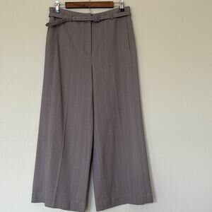 Ann Taylor Wide Leg Crop Pant with Belt, size 6